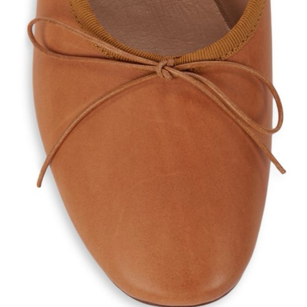 Mansur Gavriel Tan Leather Flats